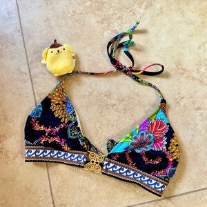 Trina Turk Coral Reef  Bikini Top Halter